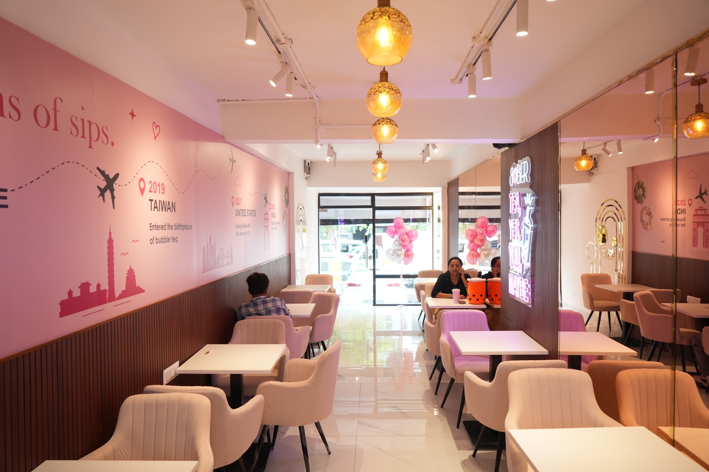 Inside the Bober Tea flagship café in Gurgaon