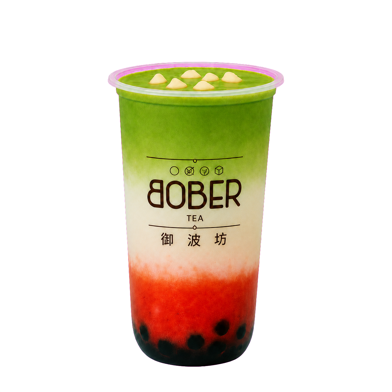 Bober Tea Strawberry Matcha Latte