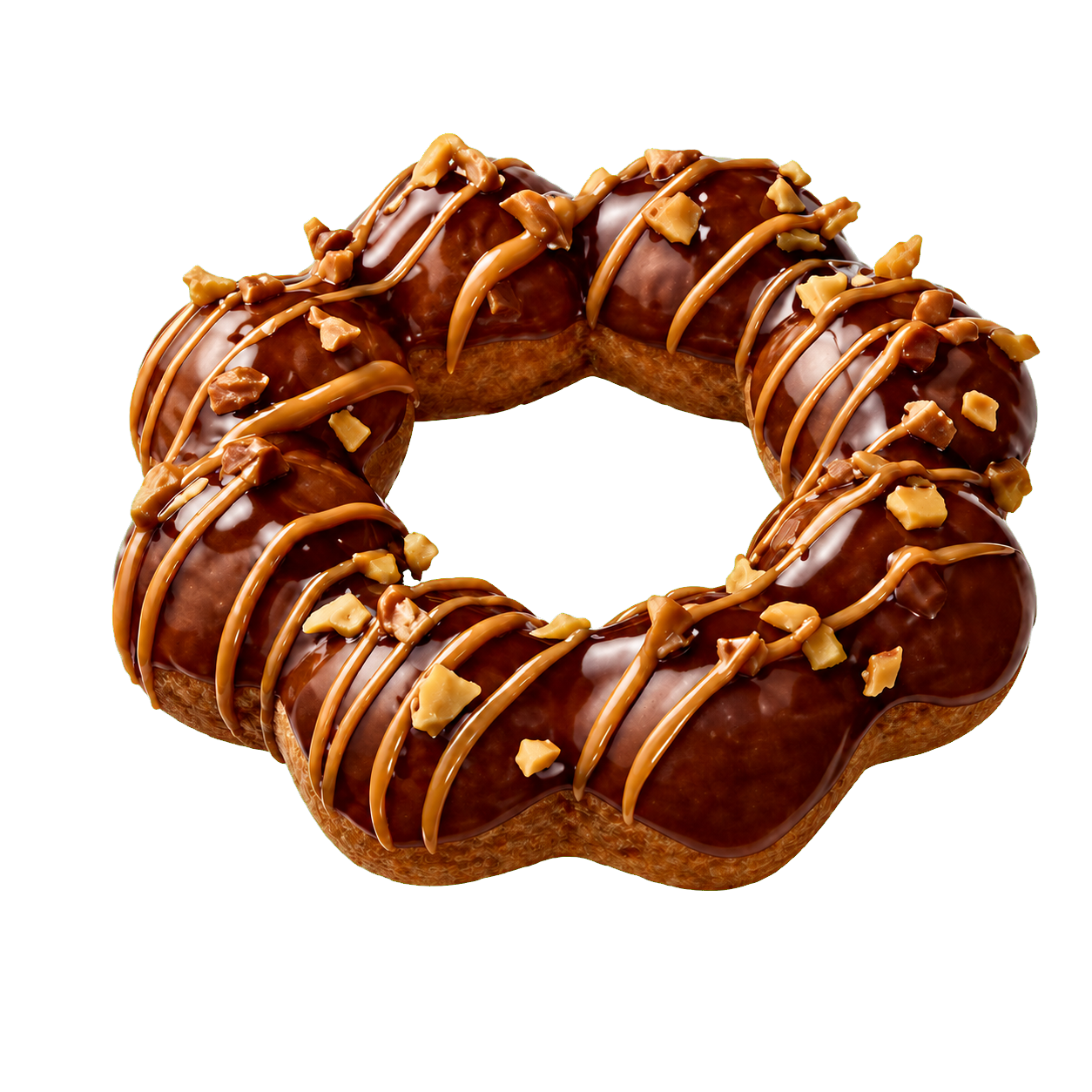 Bober Tea Triple Chocolate Donut