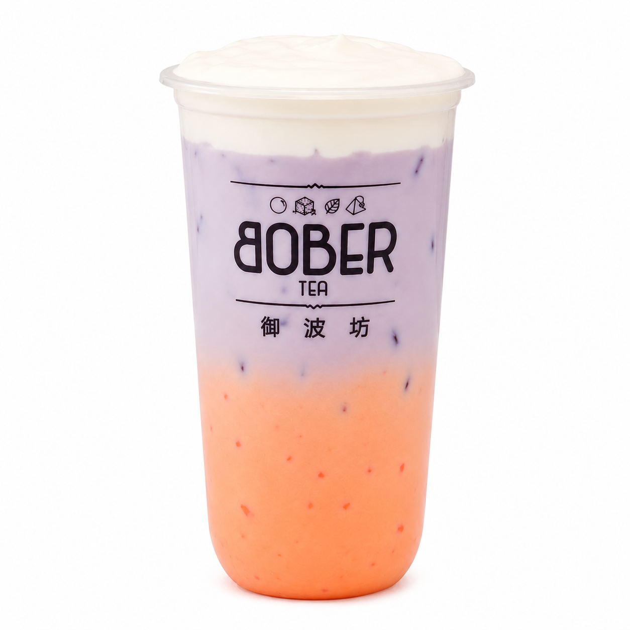 Bober Tea Peach Taro Latte